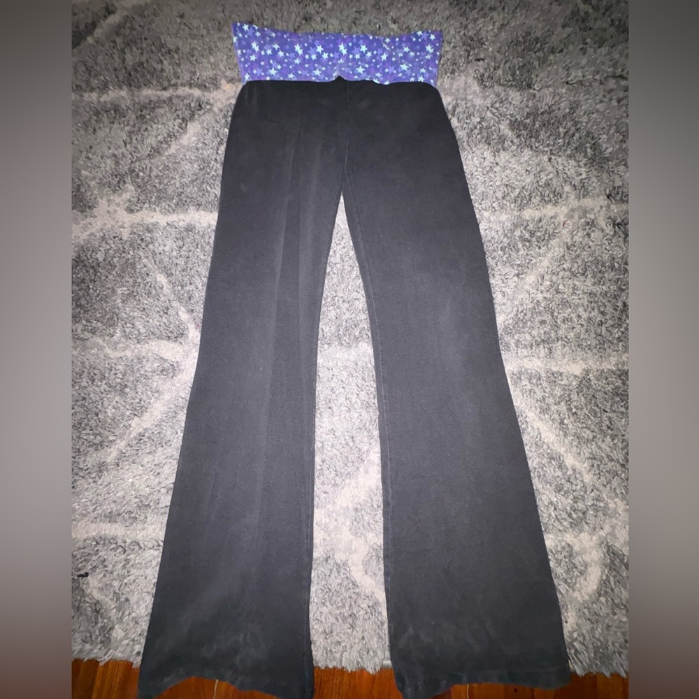 Y2K Victorious Secret PINK FoldOver Flare Leggings